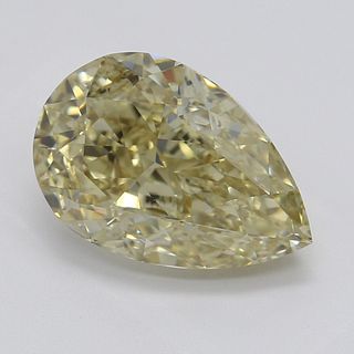 2.20 ct, Natural Fancy Brownish Yellow Even Color, VVS1, Pear cut Diamond (GIA Graded), Appraised Value: $21,700 
