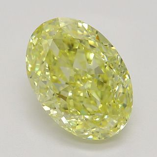1.51 ct, Natural Fancy Intense Yellow Even Color, VVS2, Oval cut Diamond (GIA Graded), Appraised Value: $56,700 