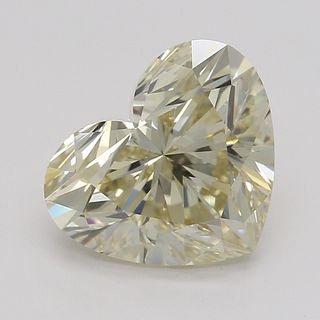 2.01 ct, Natural Fancy Light Brownish Yellow Even Color, VS1, Heart cut Diamond (GIA Graded), Appraised Value: $15,000 