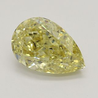 2.01 ct, Natural Fancy Deep Yellow Even Color, VVS2, Pear cut Diamond (GIA Graded), Appraised Value: $56,800 