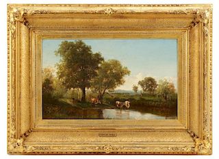 After George Inness, "Summer Landscape", Oil