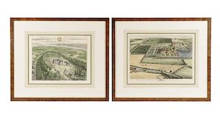Pair of English Hand Colored Engravings, 18th C.