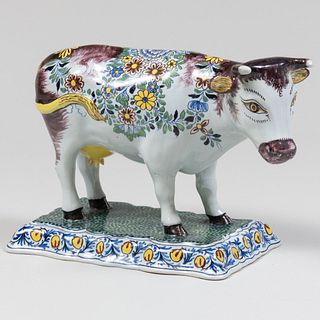 Delft Polychrome Model of a Cow
