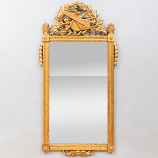 Two Similar Louis XVI Style Giltwood Mirrors