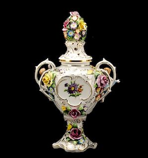 Von Schierholz Lidded Porcelain Potpourri Jar