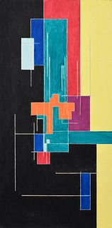 Richard Tobias Abstract Geometric Painting