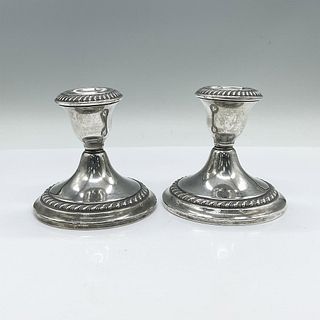 Pair of Gorham Weighted Sterling Siiver Candlestick Holders