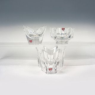 3pc Orrefors Crystal Assorted Bowls