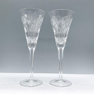 Pair of Waterford Crystal Champagne Glasses, Prosperity