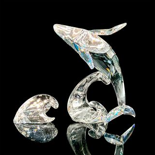 Swarovski Crystal Figurine and Plaque, Paikea Whale 1095228