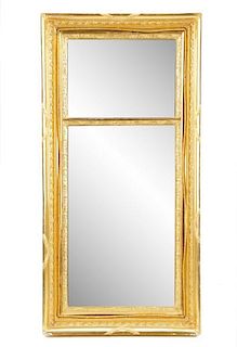 American Giltwood Trumeau Style Mirror