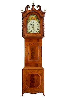 Regency 30 Hour Mahogany Inlaid Longcase Clock