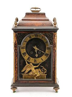 *French Louis XIV Style Marquetry Bracket Clock