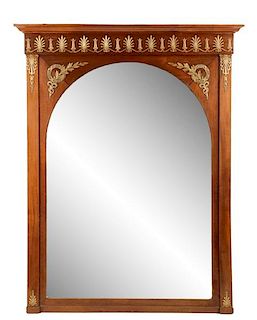 French Empire Style Tabernacle Mirror w/ Ormolu
