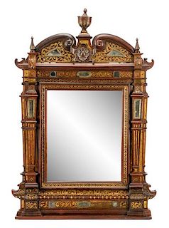 Aesthetic Movement Rosewood Tabernacle Mirror