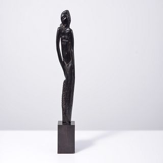 Tall Jose de Creeft Sculpture, Nude Female Figure