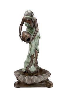 After Carlier, Bronze Fountain, Venus with Shell