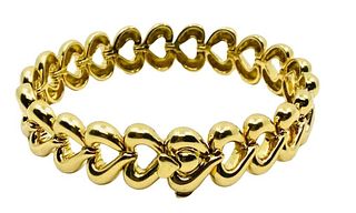 Van Cleef & Arpels 18k Gold Heart-Shaped Bracelet