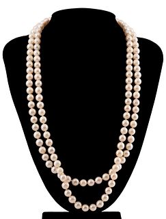 PEARL, PINK TOURMALINE & 14K NECKLACE