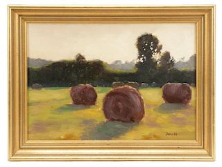 Dennis Perrin, "Late Afternoon"-1988, Oil