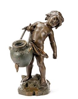 After Auguste Moreau, "Putti with Water Jug"