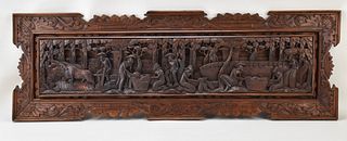CARVED ASIAN WALL HANGING
