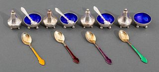 Georg Jensen Sterling Shakers, Bowls, Spoons, 15
