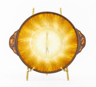 Louis C. Tiffany Furnaces Inc. Favrile Glass Plate