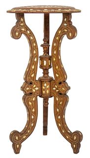 Anglo-Indian Bone Inlaid Occasional Table