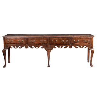 Queen Anne Walnut Console Table