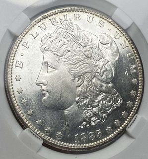 1885-S Morgan Silver Dollar MS64 DMPL