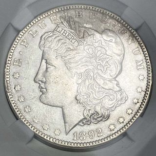 1892 Morgan Silver Dollar MS64 