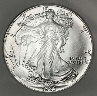 1986 American Silver Eagle NGC MS69