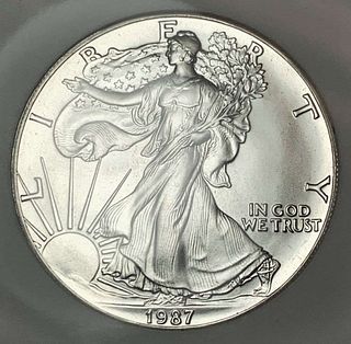 1987 American Silver Eagle NGC MS69