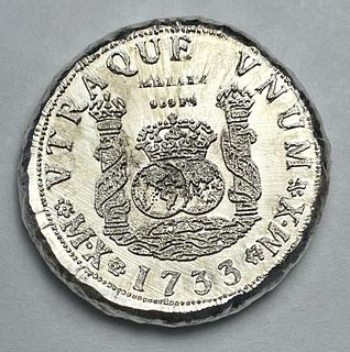 1733 Mexico Pillar Dollar .999 Silver