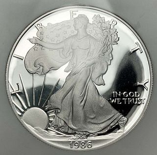 1986-S American Silver Eagle NGC PF69 Ultra Cameo First Year Of Issue