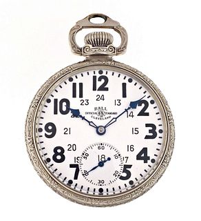 A good 23 jewel 16 size grade Ball - Illinois pocket watch