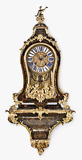 A French Louis XV Boulle work bracket clock by Andre Rousseau