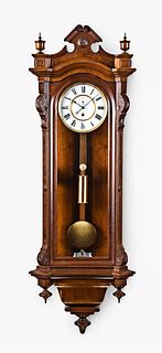 A very scarce Seth Thomas Clock Co. Regulator No. 4 hanging clock