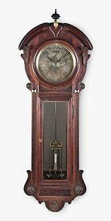 A rare United States Clock Co. hanging jeweler's regulator