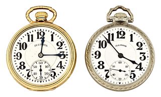 A lot of two Illinois Sangamo Special pocket watches