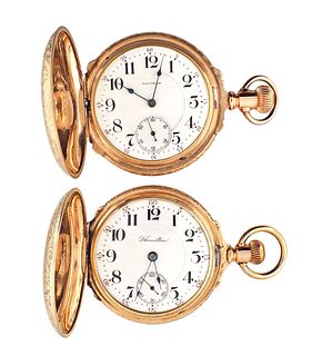 A lot of two American pocket watches