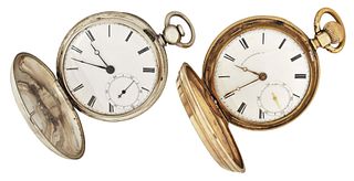 A lot of two Waltham civil war era pocket watches