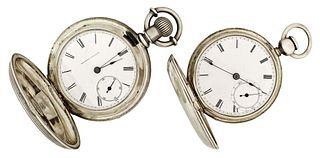 A lot of two American pocket watches
