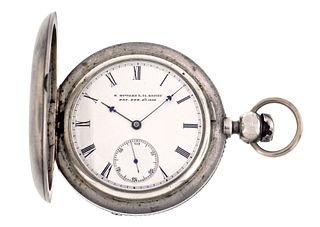 An E. Howard series IV pocket watch with coin silver hunting case