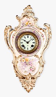 Ansonia Clock Co. Porcelain Hanging No. 3 Royal Bonn clock