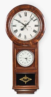 Welch, Spring & Co. Regulator Calendar No. 1 hanging clock