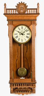 Waterbury Clock Co. Regulator No. 53 hanging clock