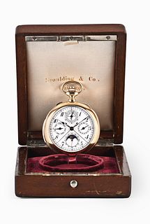 A minute repeating split second chronograph with perpetual calendar by C.H. Meylan
