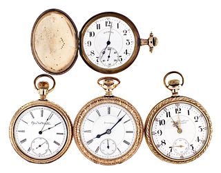 Four American pocket watches